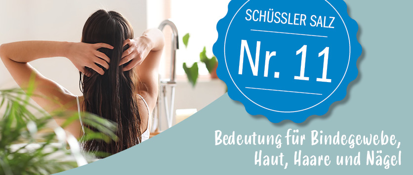Schönheitsmittel Schüßler Salz Nr. 11 - Bindegewebe, Haut, Haare und Nägel