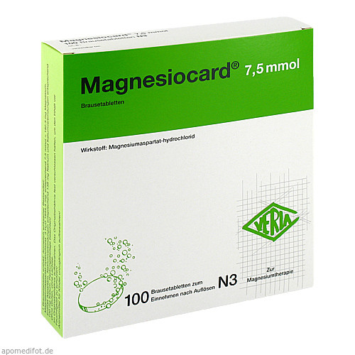 MAGNESIOCARD 7,5 mmol Brausetabletten