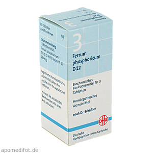 BIOCHEMIE DHU 3 Ferrum phosphoricum D 12 Tabletten