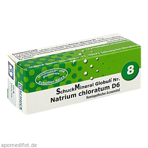 SCHUCKMINERAL Globuli 8 Natrium chloratum D6