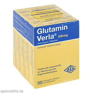 GLUTAMIN VERLA überzogene Tabletten