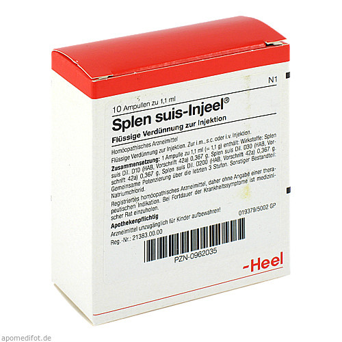 SPLEN suis Injeel Ampullen