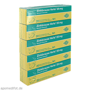 ZINKBRAUSE Verla 25 mg Brausetabletten