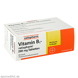 VITAMIN B1-RATIOPHARM 200 mg Tabletten