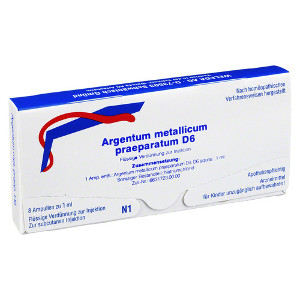 ARGENTUM METALLICUM praeparatum D 6 Ampullen