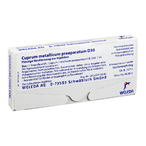 CUPRUM METALLICUM praep.D 30 Ampullen