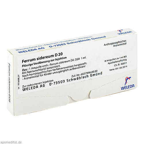 FERRUM SIDEREUM D 20 Ampullen