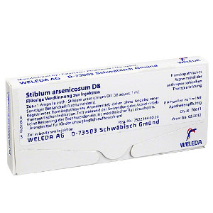 STIBIUM ARSENICOSUM D 8 Ampullen