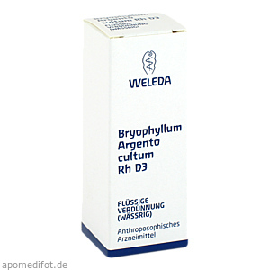 BRYOPHYLLUM ARGENTO cultum Rh D 3 Dilution