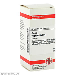 CARBO VEGETABILIS D 4 Tabletten