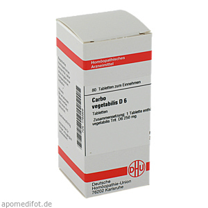 CARBO VEGETABILIS D 6 Tabletten