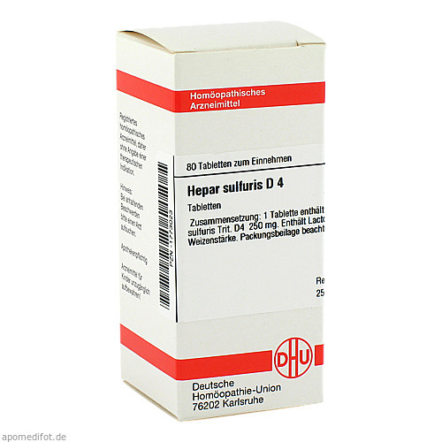 HEPAR SULFURIS D 4 Tabletten