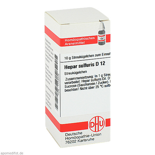 HEPAR SULFURIS D 12 Globuli