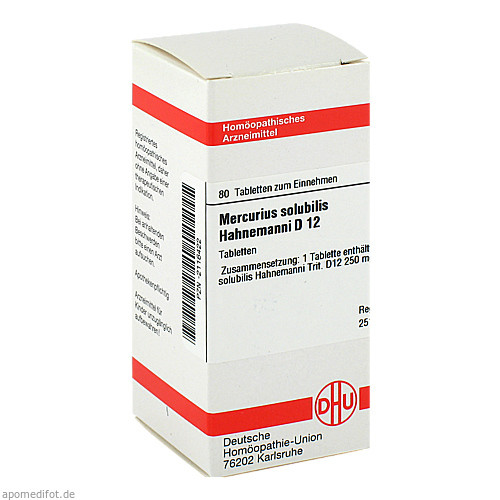 MERCURIUS SOLUBILIS Hahnemanni D 12 Tabletten
