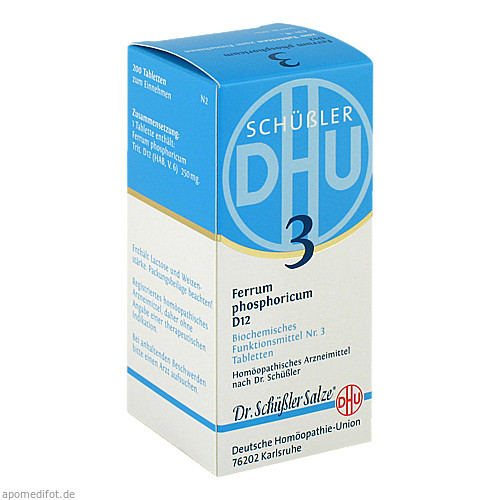 BIOCHEMIE DHU 3 Ferrum phosphoricum D 12 Tabletten