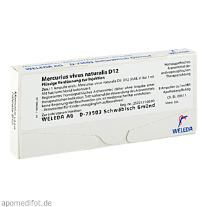 MERCURIUS VIVUS NATURALIS D 12 Ampullen
