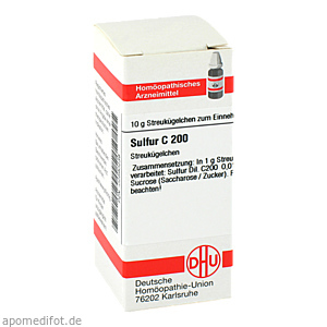 SULFUR C 200 Globuli