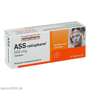 ASS-ratiopharm 500 mg Tabletten
