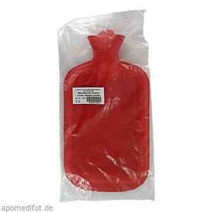 WÄRMFLASCHE Gummi 2 l Doppellamelle