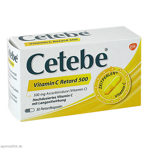 CETEBE Vitamin C Retardkapseln 500 mg
