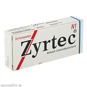 ZYRTEC 10 mg Filmtabletten