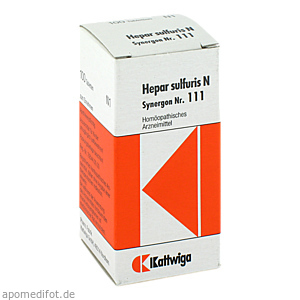 SYNERGON KOMPLEX 111 Hepar sulfuris N Tabletten