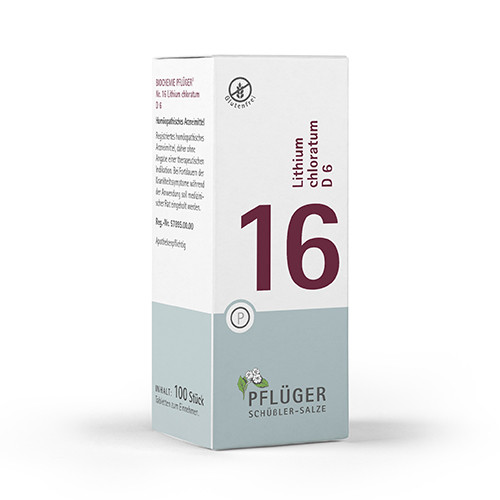BIOCHEMIE Pflüger 16 Lithium chloratum D 6 Tabl.