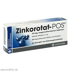 ZINKOROTAT POS magensaftresistente Tabletten