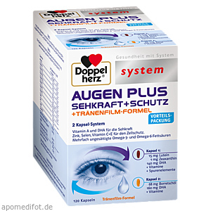 DOPPELHERZ Augen plus Sehkraft+Schutz system Kaps.