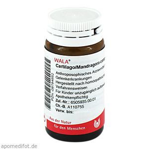 CARTILAGO/Mandragora comp.Globuli