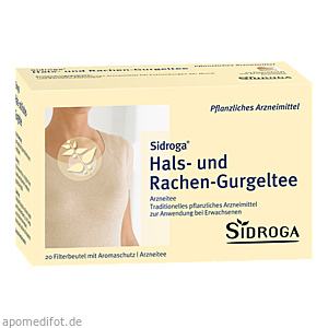 SIDROGA Hals- und Rachen-Gurgeltee Filterbeutel