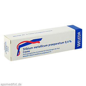 STIBIUM METALLICUM PRAEPARATUM 0,4% Creme