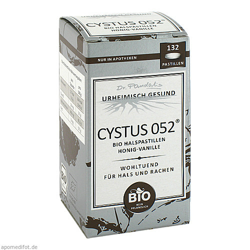 CYSTUS 052 Bio Halspastillen Honig Vanille