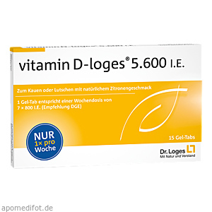 VITAMIN D-LOGES 5.600 I.E. Wochendepot Kautabl.