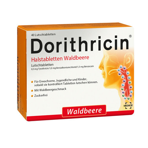 DORITHRICIN Halstabletten Waldbeere