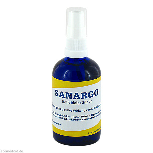 SANARGO kolloidales Silber Sprühflasche