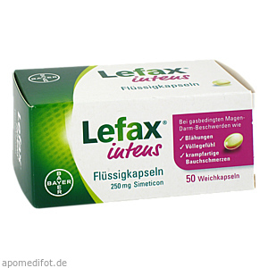 LEFAX intens Flüssigkapseln 250 mg Simeticon