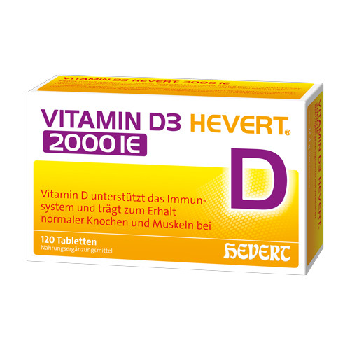 VITAMIN D3 HEVERT 2000 I.E. Tabletten