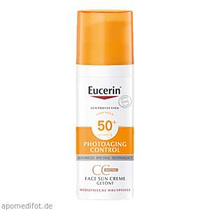 EUCERIN Sun CC Creme getönt mittel LSF 50+