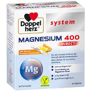 DOPPELHERZ Magnesium 400 DIRECT system Pellets