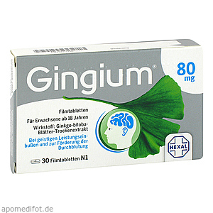GINGIUM 80 mg Filmtabletten