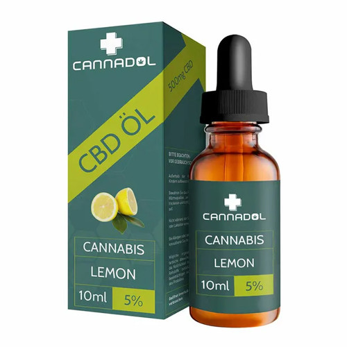 CBD 5% Bio Cannadol Hanfextrakt Lemon Tropfen