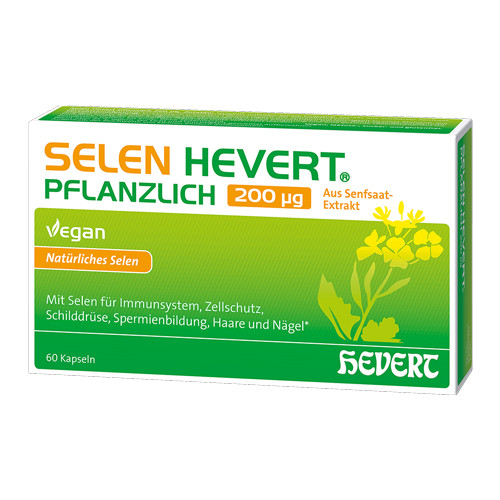 SELEN HEVERT pflanzlich 200 μg Kapseln