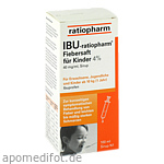 IBU-RATIOPHARM Fiebersaft für Kinder 40 mg/ml