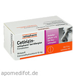 CETIRIZIN-ratiopharm bei Allergien 10 mg Filmtabl.