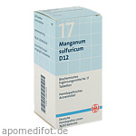 BIOCHEMIE DHU 17 Manganum sulfuricum D 12 Tabl.