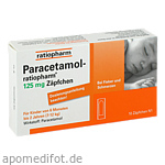 PARACETAMOL-ratiopharm 125 mg Zäpfchen