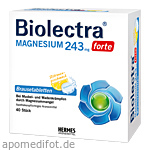 BIOLECTRA Magnesium 243 mg forte Zitrone Br.-Tabl.