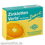 ZINKLETTEN Verla Orange Lutschtabletten