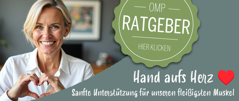 Hand aufs Herz - Sanfte Unterstützung für unseren felißigsten Muskel